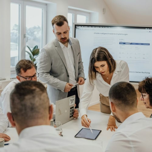 Multiple People in Board Meeting